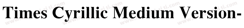 Times Cyrillic Medium Version字体转换